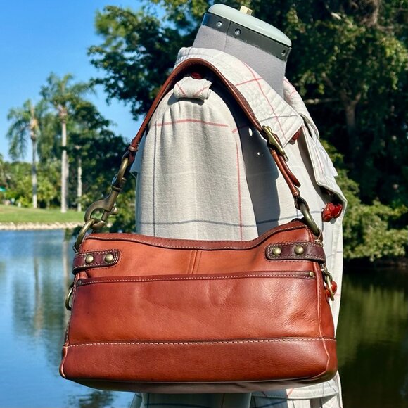 COACH Bleecker Legacy Turn Lock Shoulder Bag 65th Anniversary 2007 Whiskey 11127 - Picture 2 of 16